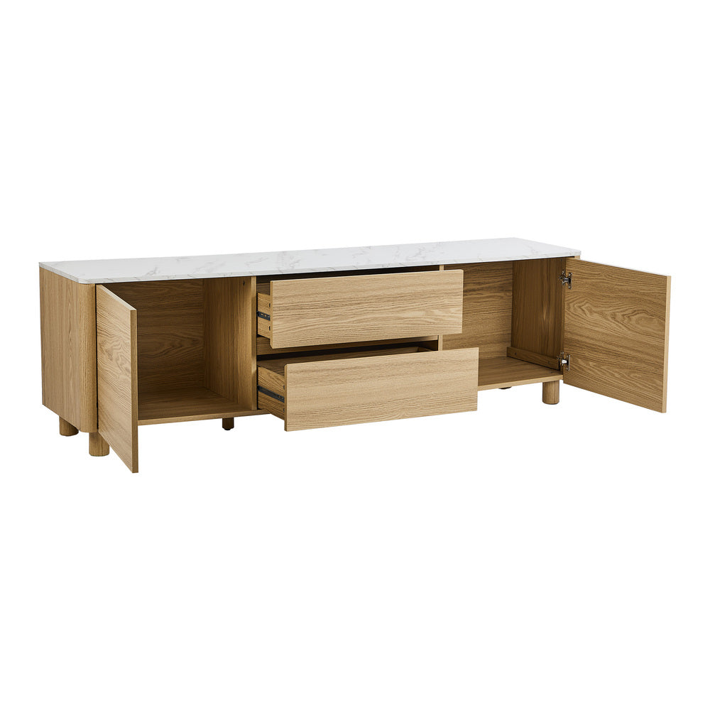 TV Cabinet Entertainment Unit Stand 160cm Natural