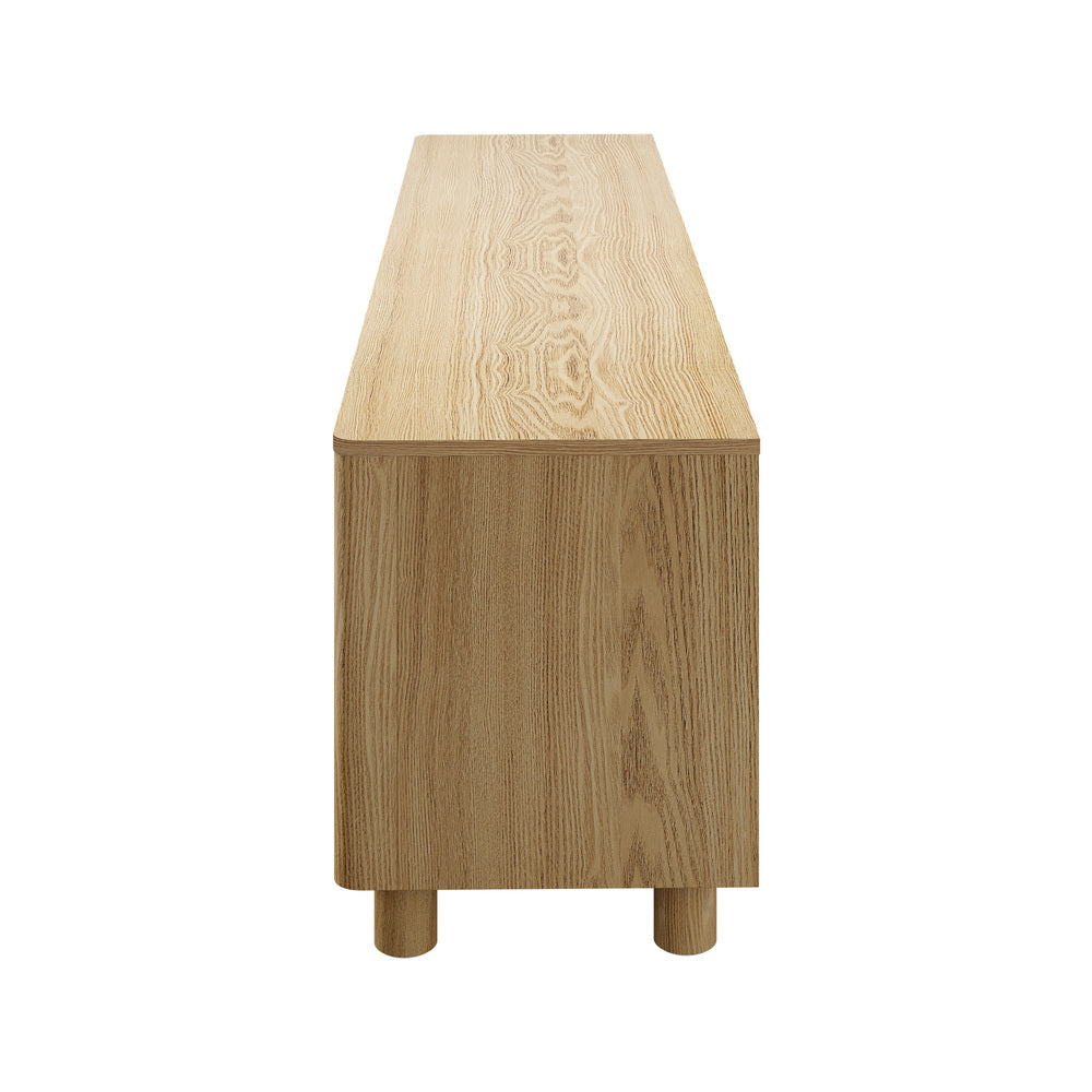 Oikiture TV Cabinet Entertainment Unit Stand 180cm 4 Doors