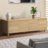 Oikiture TV Cabinet Entertainment Unit Stand 180cm 4 Doors