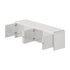 Oikiture TV Cabinet Entertainment Unit Stand 160cm Fluted Doors