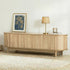 Oikiture TV Entertainment Unit Stand 160cm Wooden Natural