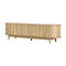 Oikiture TV Entertainment Unit Stand 160cm Wooden Natural