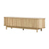 Oikiture TV Entertainment Unit Stand 160cm Wooden Natural