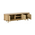 Oikiture TV Entertainment Unit Stand 160cm Wooden Natural