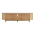Oikiture TV Entertainment Unit Stand 160cm Wooden Natural
