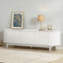 Oikiture TV Entertainment Unit Stand 160cm Wooden White