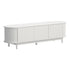 Oikiture TV Entertainment Unit Stand 160cm Wooden White