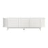 Oikiture TV Entertainment Unit Stand 160cm Wooden White