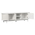 Oikiture TV Entertainment Unit Stand 160cm Wooden White