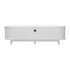 Oikiture TV Entertainment Unit Stand 160cm Wooden White