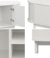 Oikiture TV Entertainment Unit Stand 160cm Wooden White