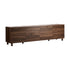 Oikiture 180cm TV Cabinet 4 Door Entertainment Unit Wooden Legs Storage Walnut
