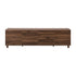 Oikiture 180cm TV Cabinet 4 Door Entertainment Unit Wooden Legs Storage Walnut