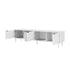 TV Cabinet Entertainment Unit Four Door 180cm White