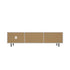 TV Stand – 160cm Entertainment Unit, Tempered‑Glass Doors, 2 Shelves, White