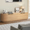 TV Cabinet Entertainment Unit Wooden Storage Shelf 180cm