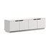 Oikiture 180cm TV Unit – White, 4‑Door Entertainment Cabinet, Modern