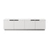 Oikiture 180cm TV Unit – White, 4‑Door Entertainment Cabinet, Modern
