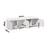 Oikiture 180cm TV Unit – White, 4‑Door Entertainment Cabinet, Modern