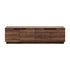 Oikiture TV Cabinet Entertainment Unit Stand 180cm Walnut