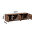 Oikiture TV Cabinet Entertainment Unit Stand 180cm Walnut