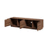 Oikiture TV Cabinet Entertainment Unit Stand 180cm Walnut