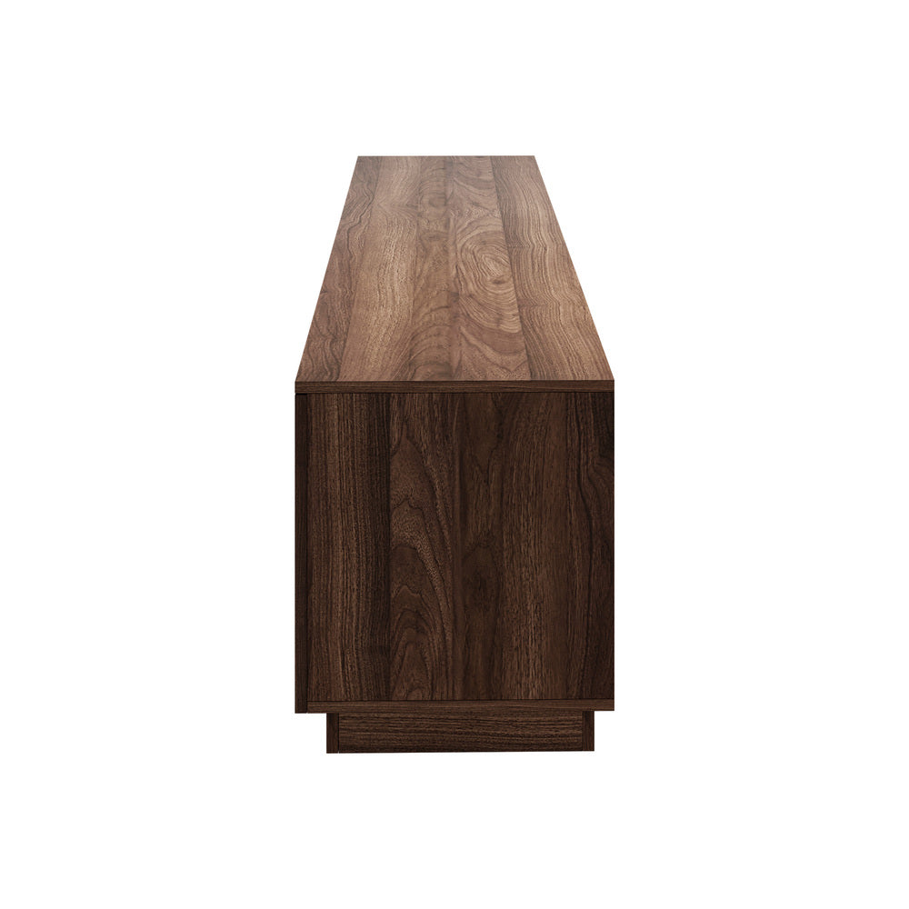 Oikiture TV Cabinet Entertainment Unit Stand 180cm Walnut