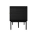 Oikiture TV Cabinet Entertainment Unit Stand 180cm Wooden Black