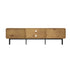 Oikiture TV Cabinet Entertainment Unit Stand 180cm Oak
