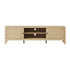 Oikiture TV Cabinet Entertainment Unit Stand 160cm Natural
