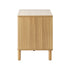 Oikiture TV Cabinet Entertainment Unit Stand 160cm Rattan Doors Natural