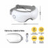 Eye Massager with Heat & Vibration – 180° Foldable, Bluetooth, White