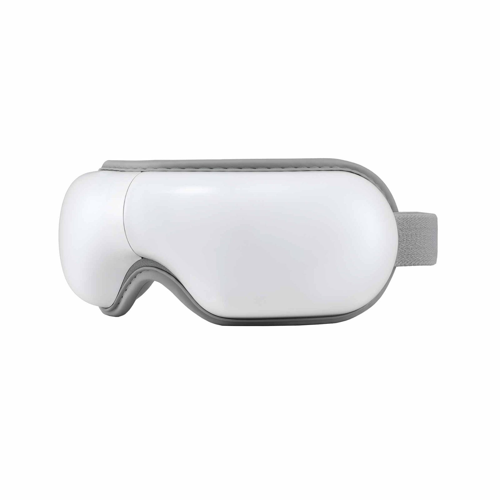 Eye Massager with Heat & Vibration – 180° Foldable, Bluetooth, White