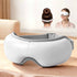 Eye Massager with Heat & Vibration – 180° Foldable, Bluetooth, White