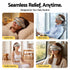 Livemor Eye and Head Massager with Heat, Eye Massager, Forehand and Temple Massager, Air Compression & Bluetooth Music, 5 Modes, 180° Foldable, Relaxation Gifts for Mom Dad Women Men