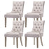 Artiss Dining Chairs Set of 4 Linen French Provincial Beige