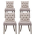 Artiss Dining Chairs Set of 4 Linen French Provincial Beige