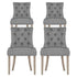 Artiss Dining Chairs Set of 4 Linen French Provincial Grey