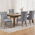 Artiss Dining Chairs Set of 4 Linen French Provincial Grey