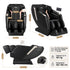 Livemor Flex Massage Chair Full Body with Heat Zero Gravity Recliner, 24 Airbags, Foot Massage, 6 Auto Programs, Voice Control, Bluetooth Speakers, Screen Control, Extendable Footrest