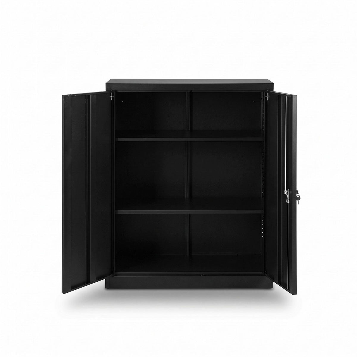 Artiss Steel Locker Filing Cabinet 100cm, 3-Point Lock, 2 Adjustable Shelves