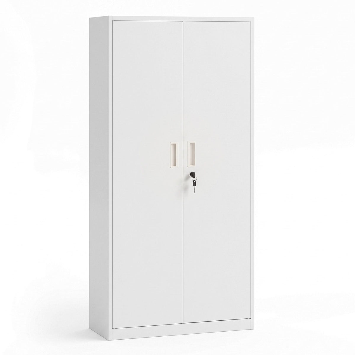 Artiss 180cm Steel Locker Cabinet, Lockable Office Storage with 4 Shelves