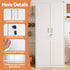Artiss 180cm Steel Locker Cabinet, Lockable Office Storage with 4 Shelves
