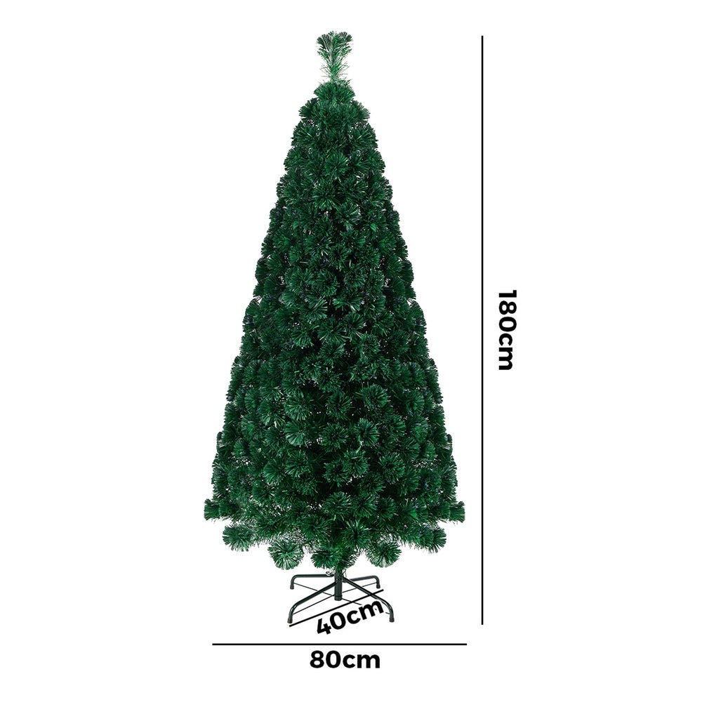 Tinseltown Christmas Tree Fibre Optic 6FT 1.8M Multi-Colour Lights