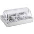 5-Star Chef 3 Pan Food Serving Display Stainless Steel with Clear Roll Top Cover