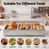 5-Star Chef 3 Pan Food Serving Display Stainless Steel with Clear Roll Top Cover
