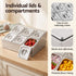 5-Star Chef 6 Pan Food Serving Display Container Stainless Steel Food Container Lids