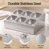 5-Star Chef 6 Pan Food Serving Display Container Stainless Steel Food Container Lids