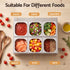 5-Star Chef 6 Pan Food Serving Display Container Stainless Steel Food Container Lids
