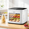 Food Dehydrator 5‑Tray White – Mini Fruit Dryer, LED Control, 35–80°C